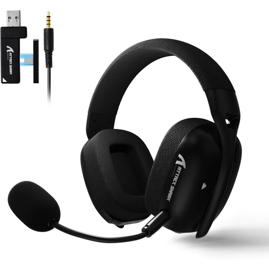 ATTACK SHARK L80PRO Wireless Gaming Headset with Dual Microphone and Tri-Mode Connectivity