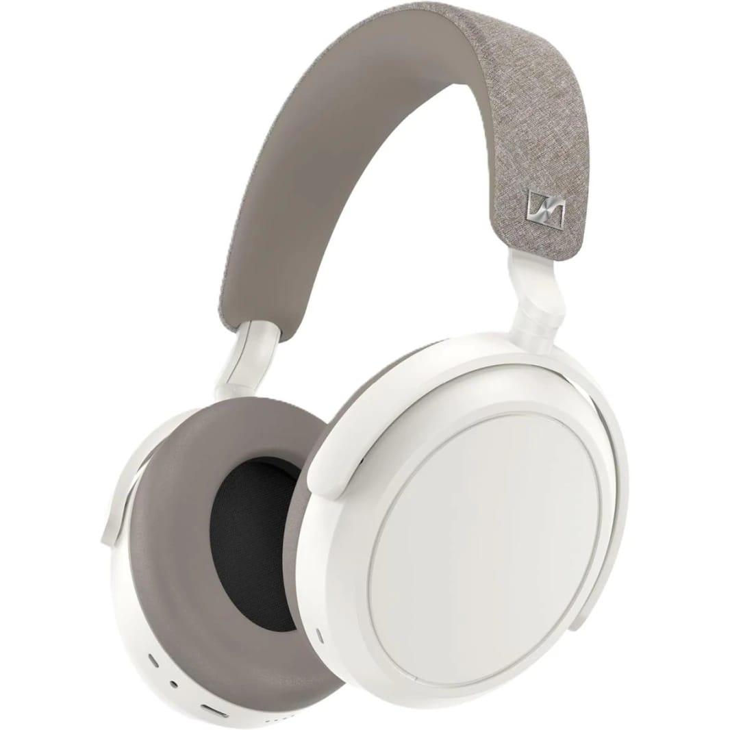 Sennheiser MOMENTUM 4 Wireless Headphones with Bluetooth & Noise Cancellation - White