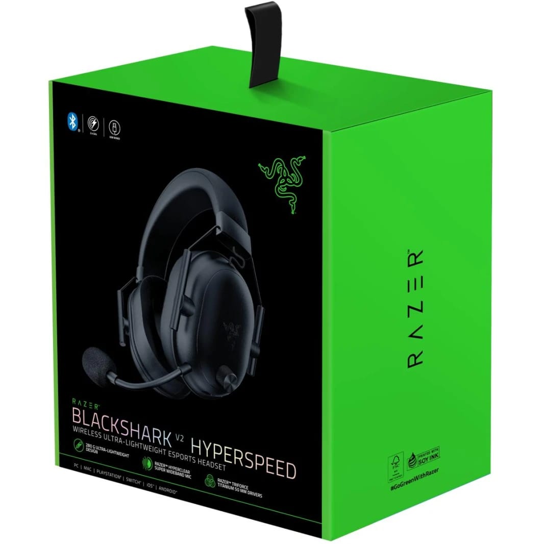 Razer BlackShark V2 HyperSpeed Wireless Gaming Headset - Black