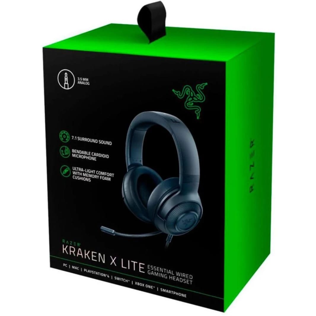 Razer Kraken X Lite 3.5mm Wired Gaming Headset - 7.1 Surround Sound