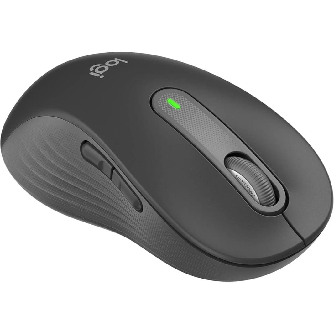 Logitech Wireless Mouse Signature M650l, Silent Clicks, Customizable Buttons, Bluetooth - Left Hand (Graphite)
