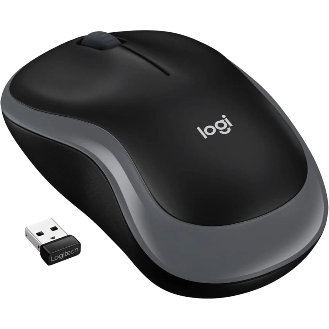 Logitech M185 Wireless Mouse - Swift Grey, Advanced 2.4 GHz Connectivity