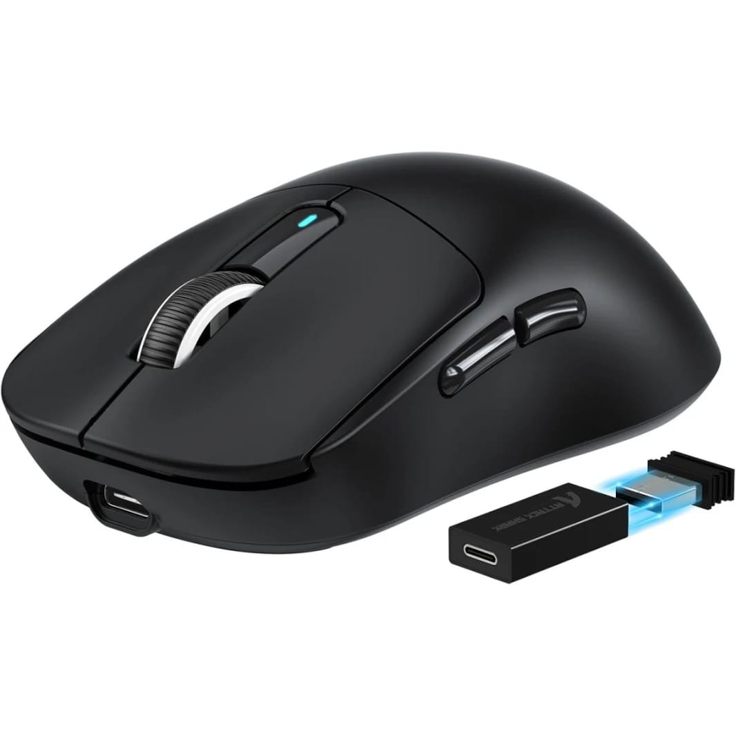ATTACK SHARK X3PRO 4K/8K Wireless Gaming Mouse, Tri-Mode, 26K DPI, Black