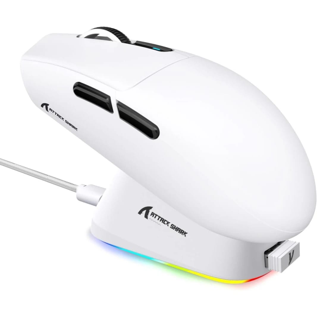 ATTACK SHARK G3PRO Wireless Gaming Mouse, RGB Charging Dock, PAW3311 Sensor, 25K DPI, 59g
