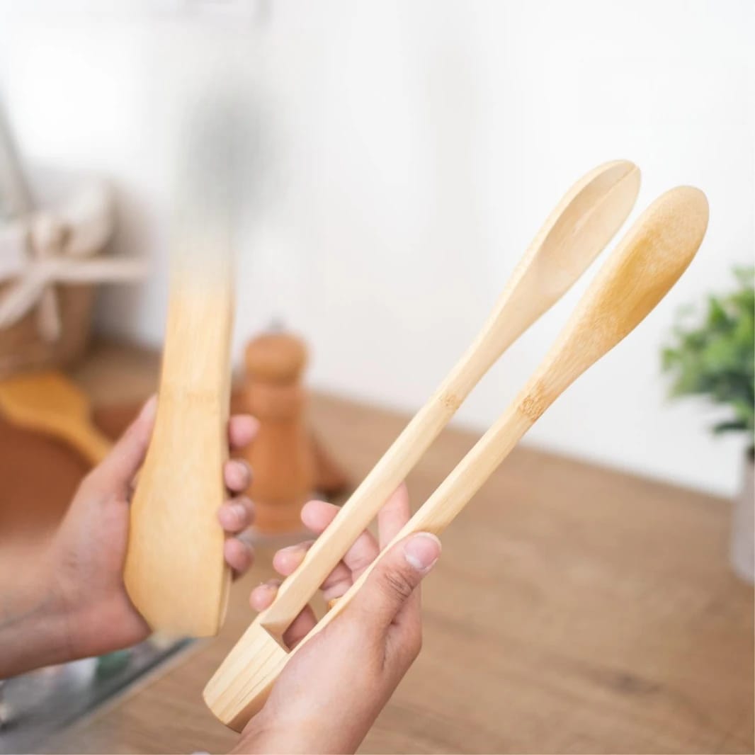 JULIA Wooden Food Tongs