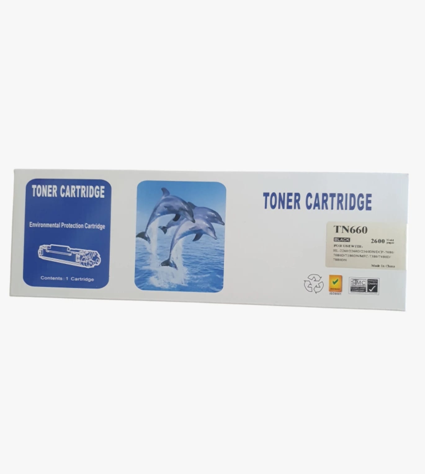 Toner Cartridge for Laser Printers with Eco-Friendly Design, Model TN660, Ideal for Office and Home Use