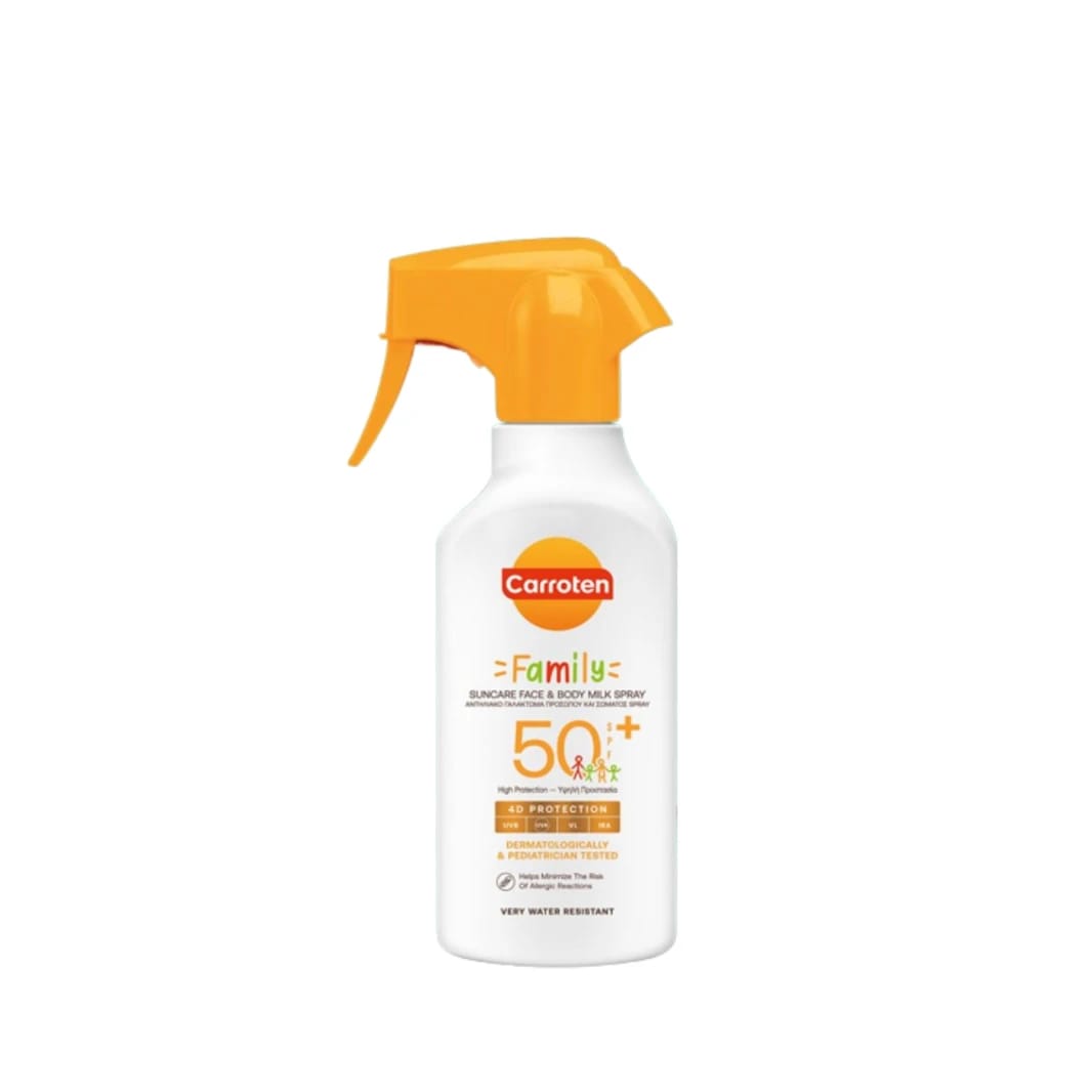 Carroten رذاذ حليب العناية بالشمس للوجه والجسم SPF50 - 270 مل