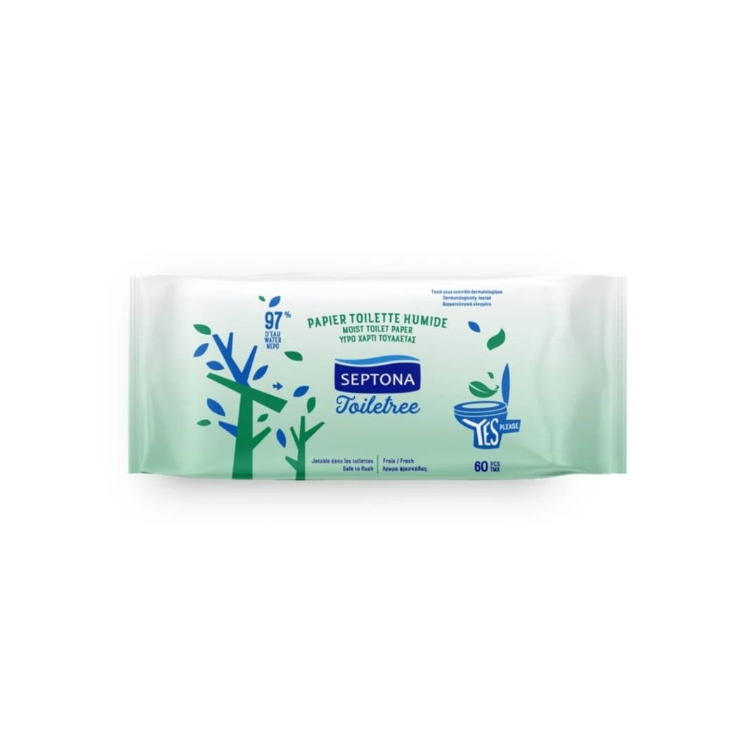 SEPTONA Toilet Paper Wipes Speed Clean 60pcs