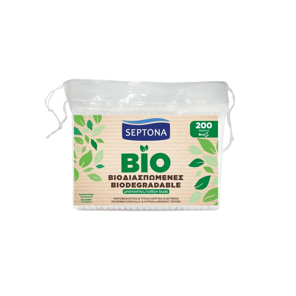 Septona Cotton Buds 200 PCS Refill Biodegradable