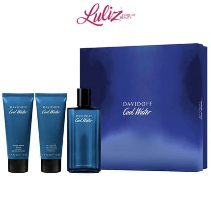 DAVIDOFF - Cool Water Gift Set for Men 125ml – EDT + Shower Gel + After Shave Balm