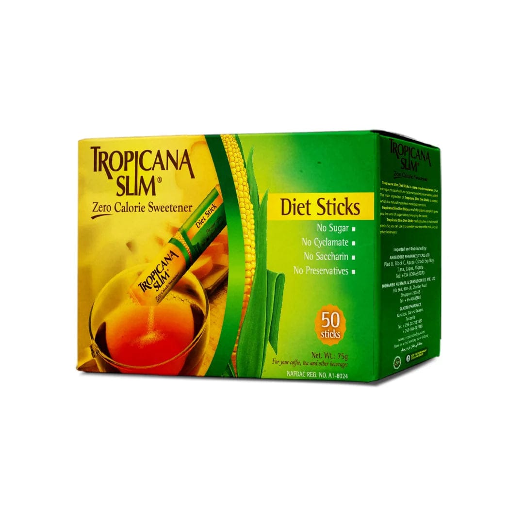 Tropicana Slim Zero Calorie Sweetener, 50 Sachets