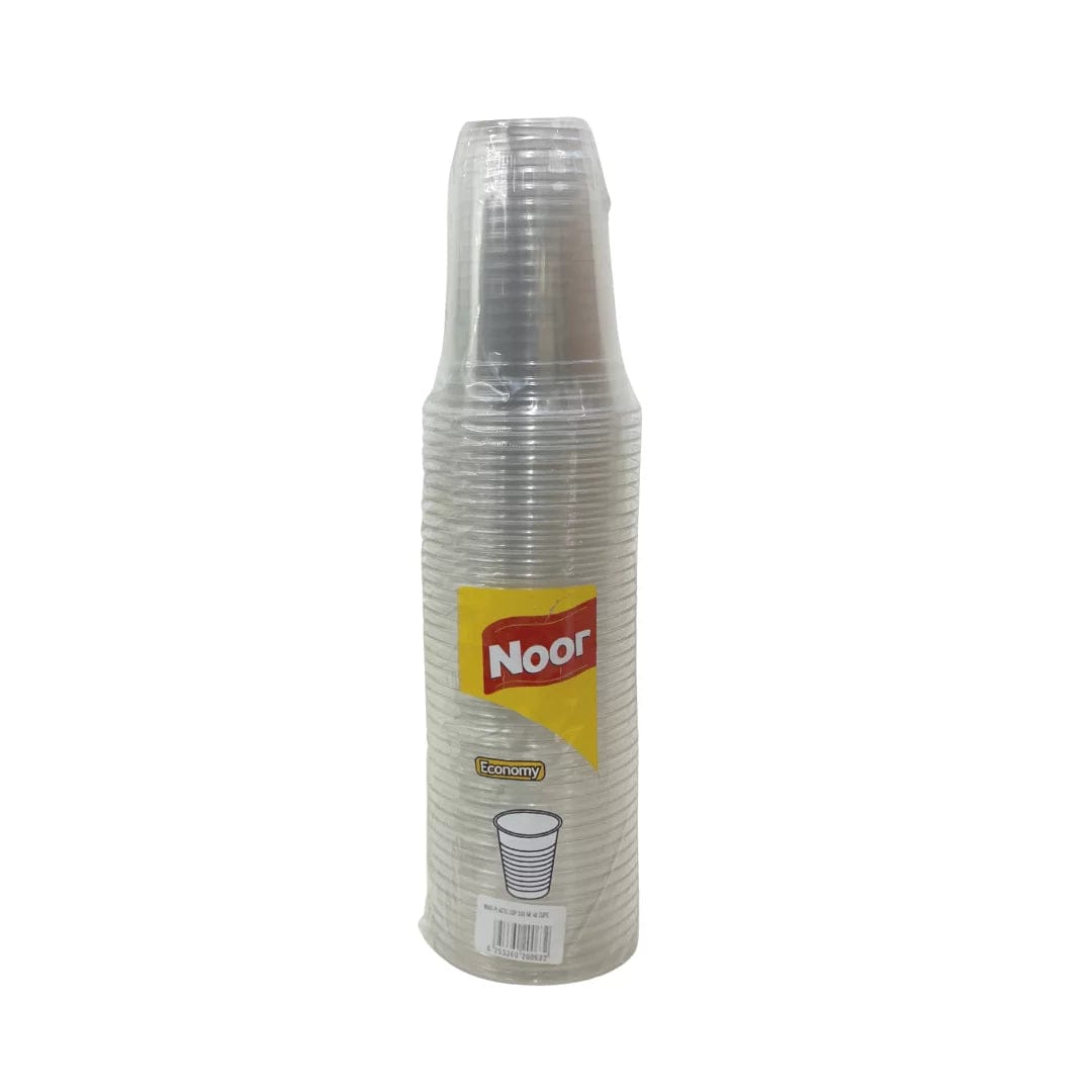 Noor Clear Plastic Cup 500ml - 40 Pack
