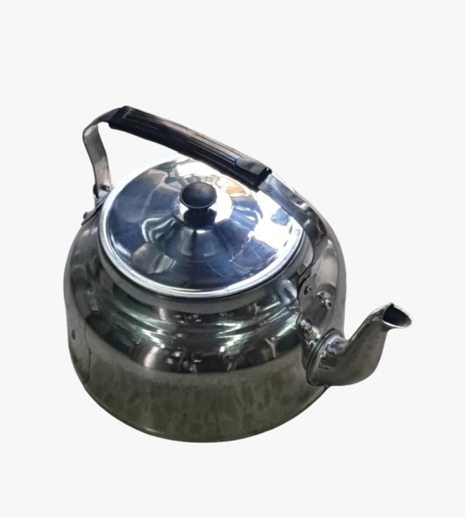 Stainless Steel Teapot with Black Handle and Classic Design for Tea Enthusiasts and Practical Users