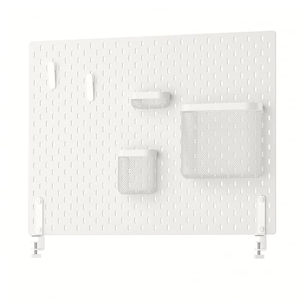 Pegboard Combination, White, 76x56 cm