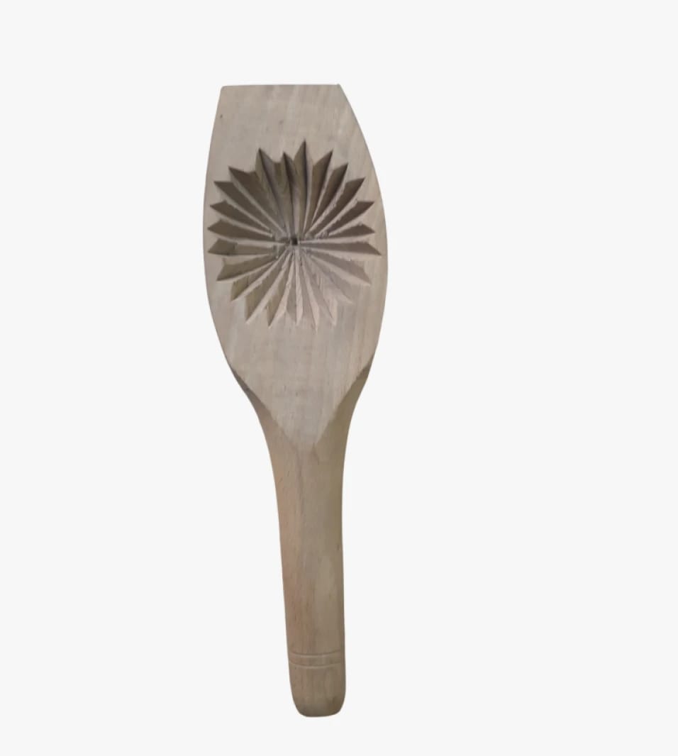 Traditional Hand-Carved Wooden Spatula for Cake Stamping Special Occasions by Trusted Brand Known for Quality