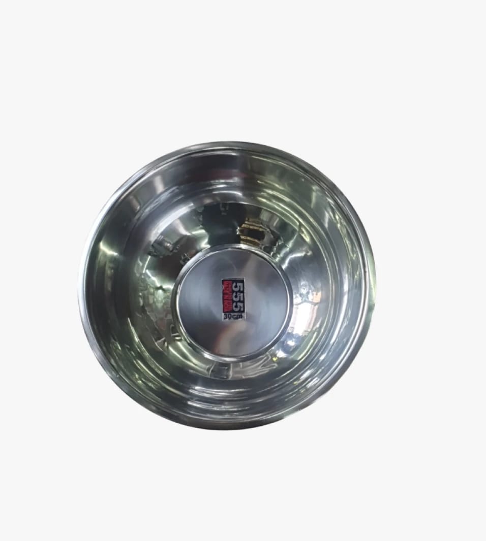 555 Stainless Steel Cooking Bowl with Trendy and Attractive Branding Suitable for Large Families and Professional Chefs