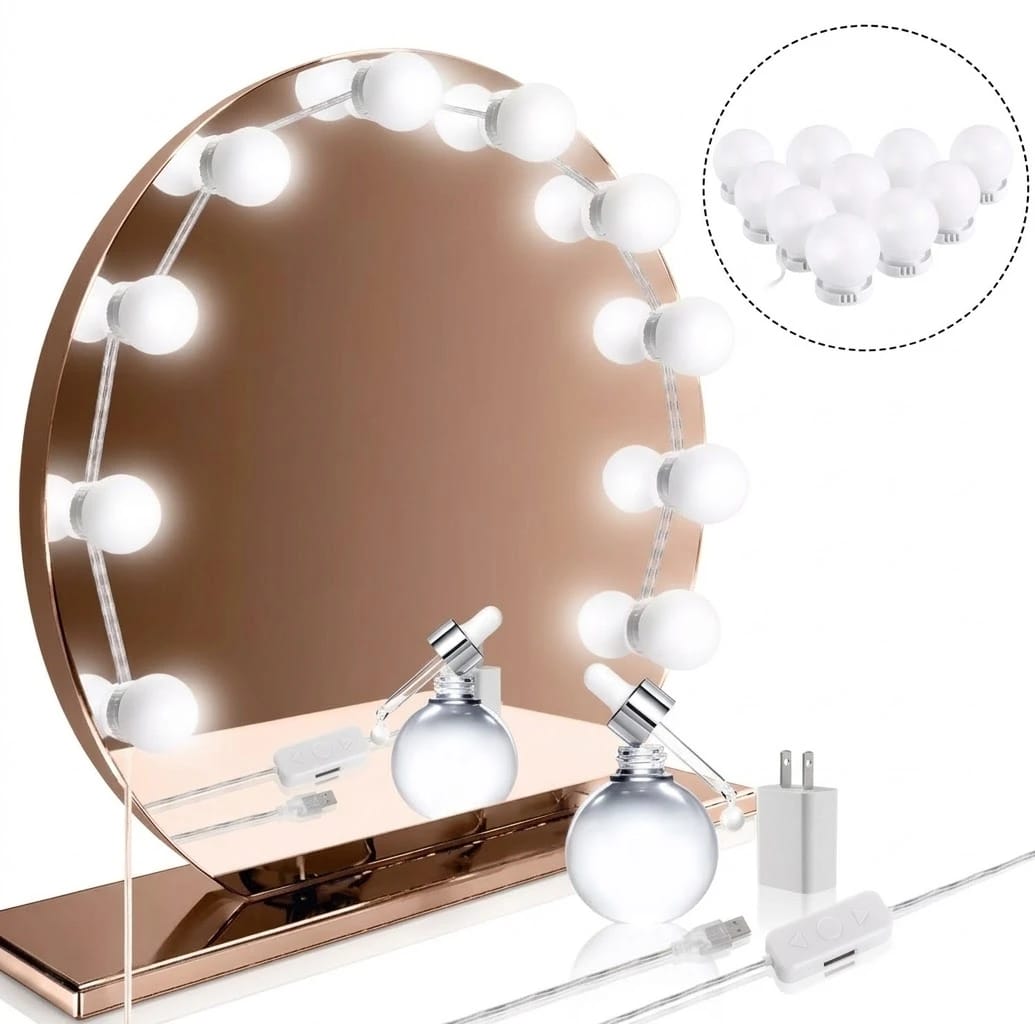 Mirror Light Bulbs with 10 Bulbs