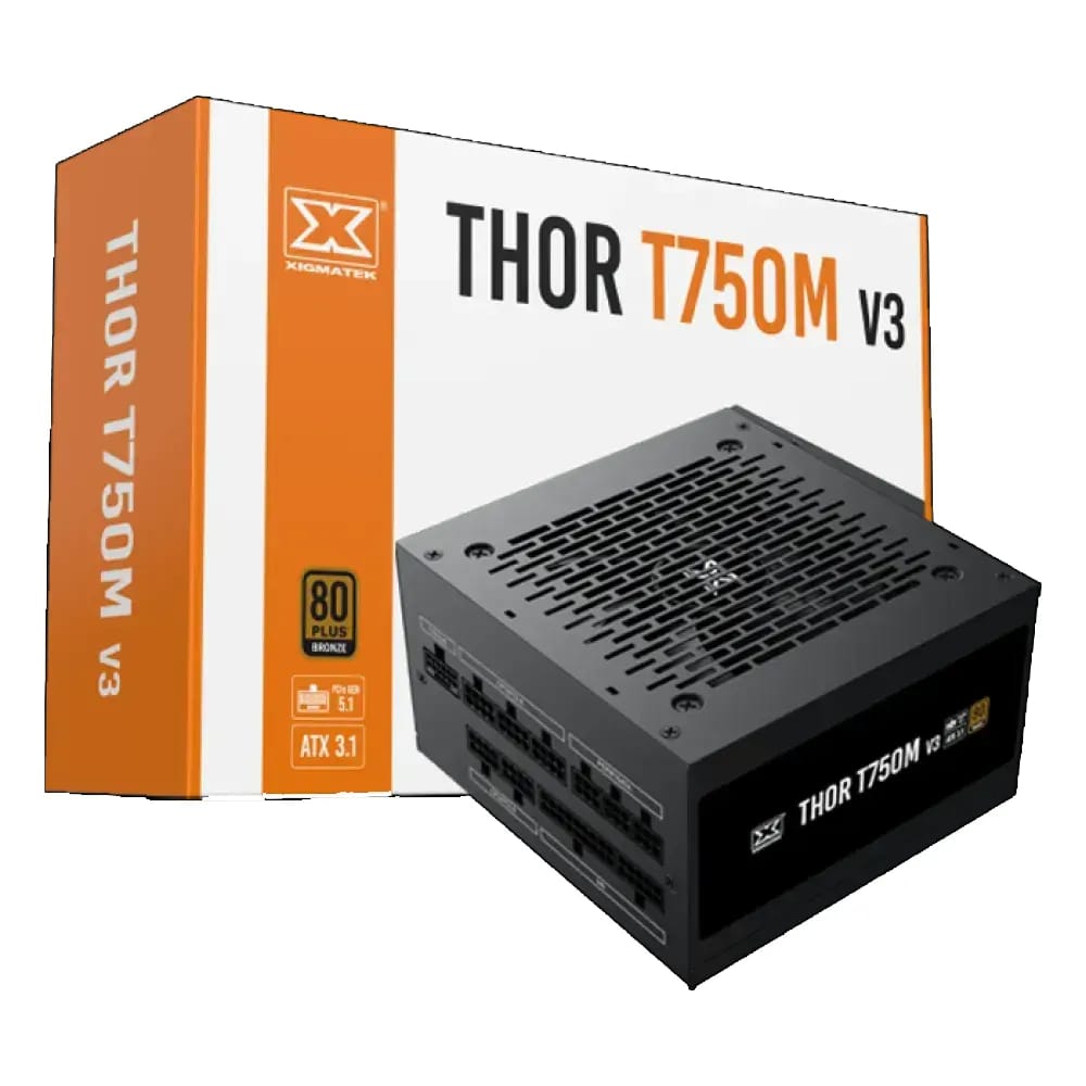 Xigmatek Thor 750W V3 80+ Bronze T750M Power Supply Ultra-Efficiency