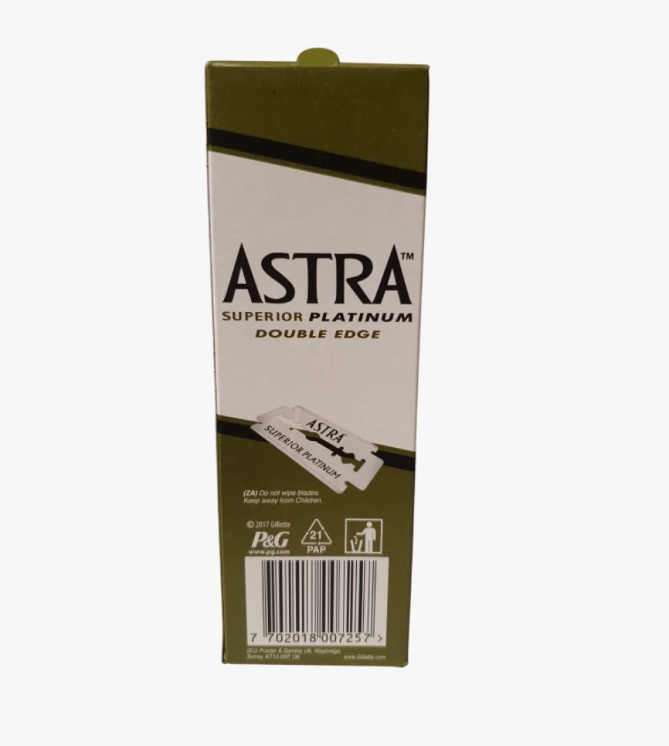 Astra Superior Platinum Double Edge Razor Blade for All Users Seeking Precision and Comfort in Shaving