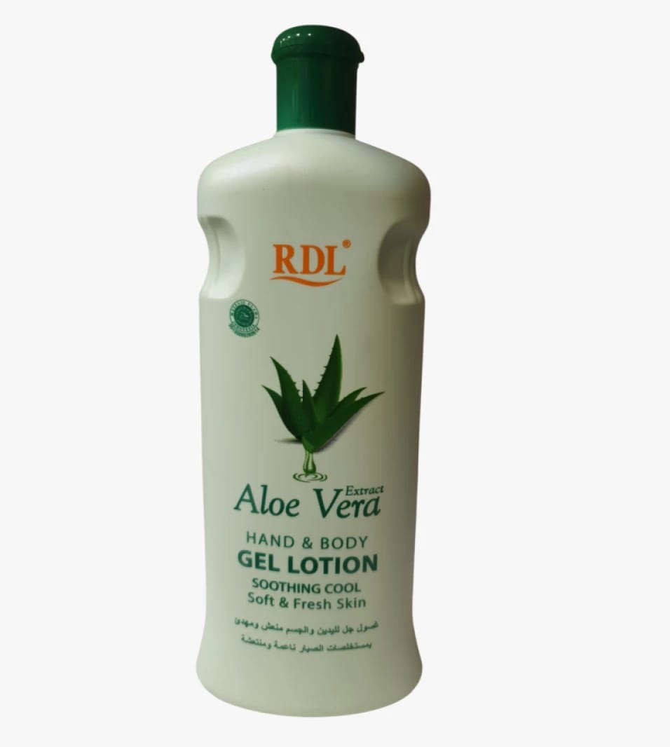 RDL Aloe Vera Hand and Body Gel Lotion for Skin Care, Soothing and Refreshing Experience