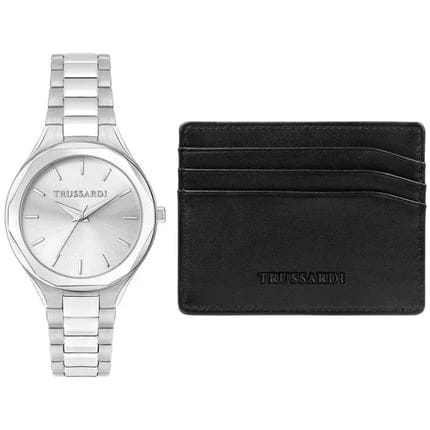 Trussardi Brink Women's 32mm Silver Watch Gift Set