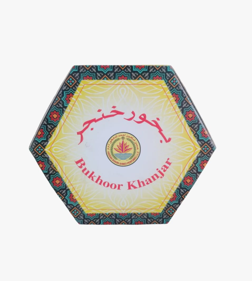 Bukhoor Khanjar with a Warm Woody Scent by Hassan Shahin Ahmed Perfumes For Men and Women for Luxurious and Elegant Ambiance.