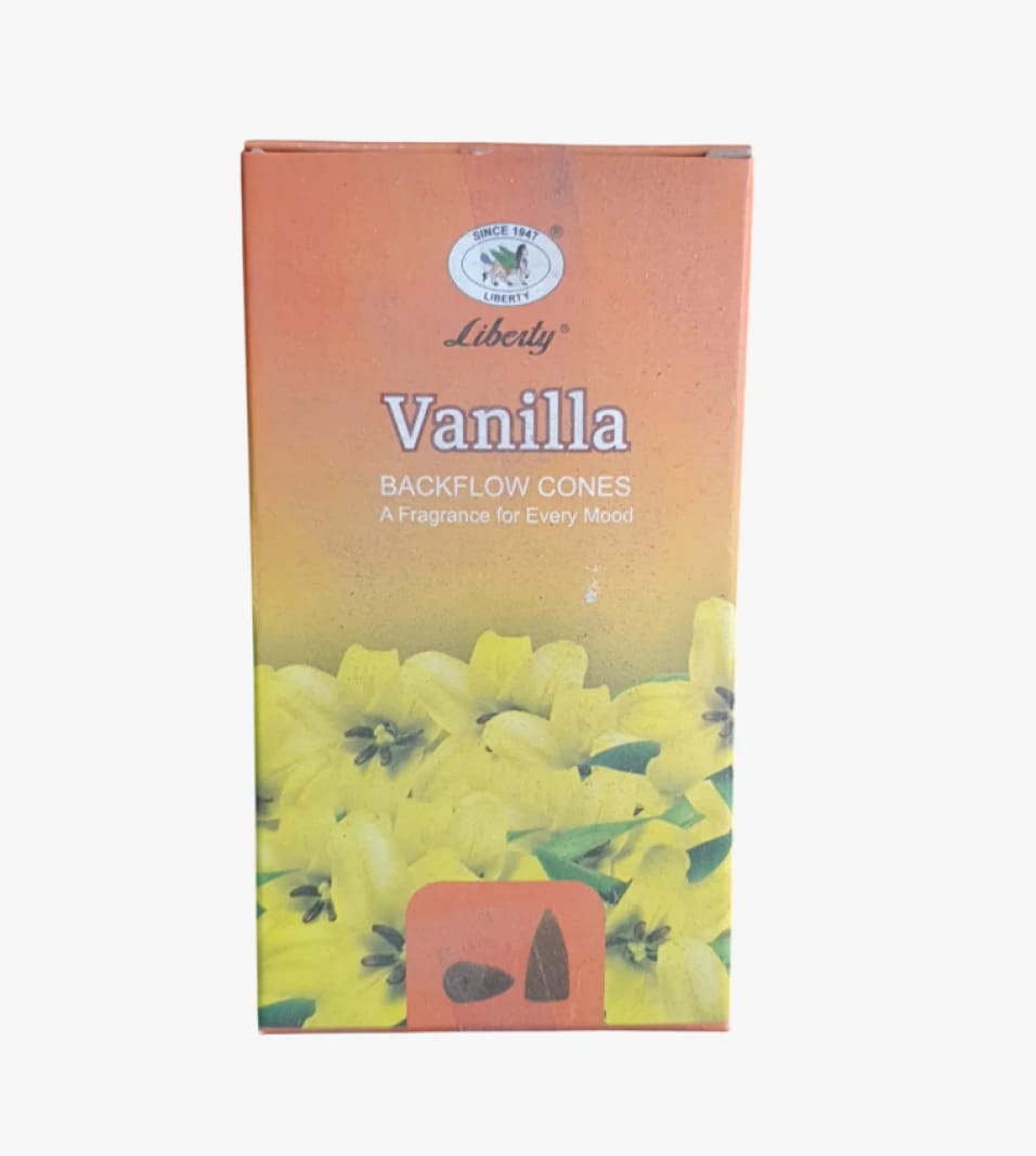 Liberty Vanilla Backflow Incense Cones for Everyone - Luxurious Design for Calm and Relaxation at Home