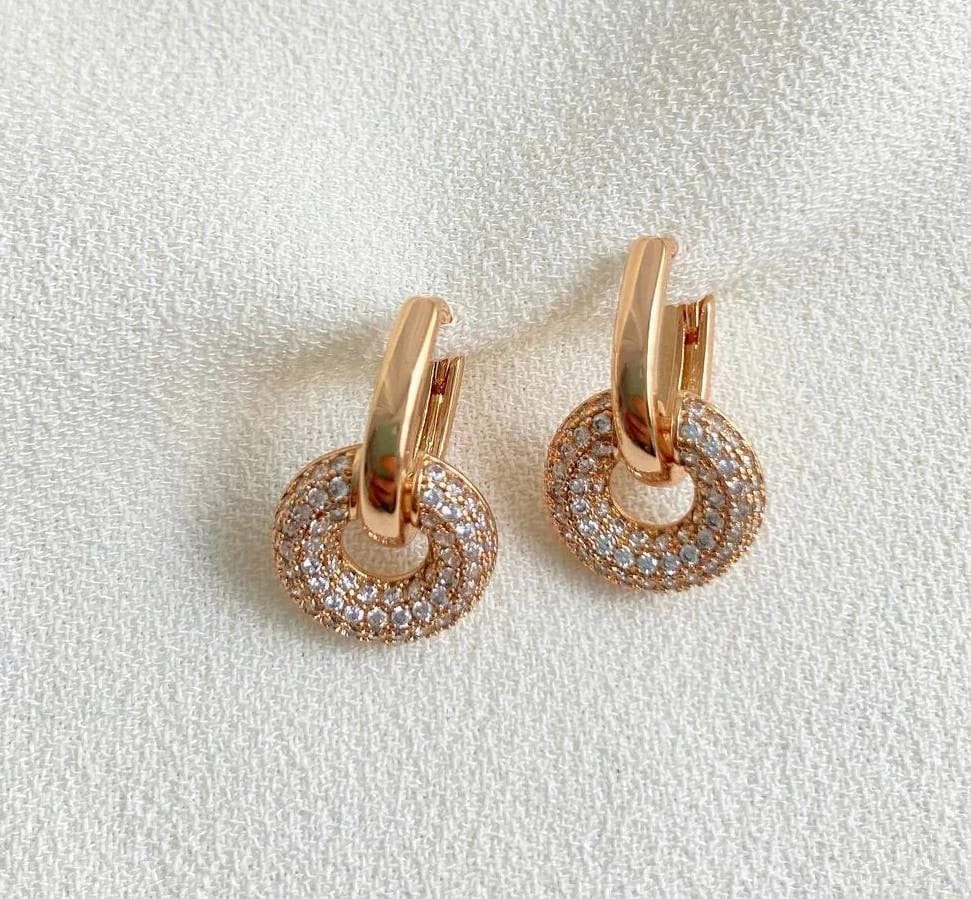Studded Circle Earrings