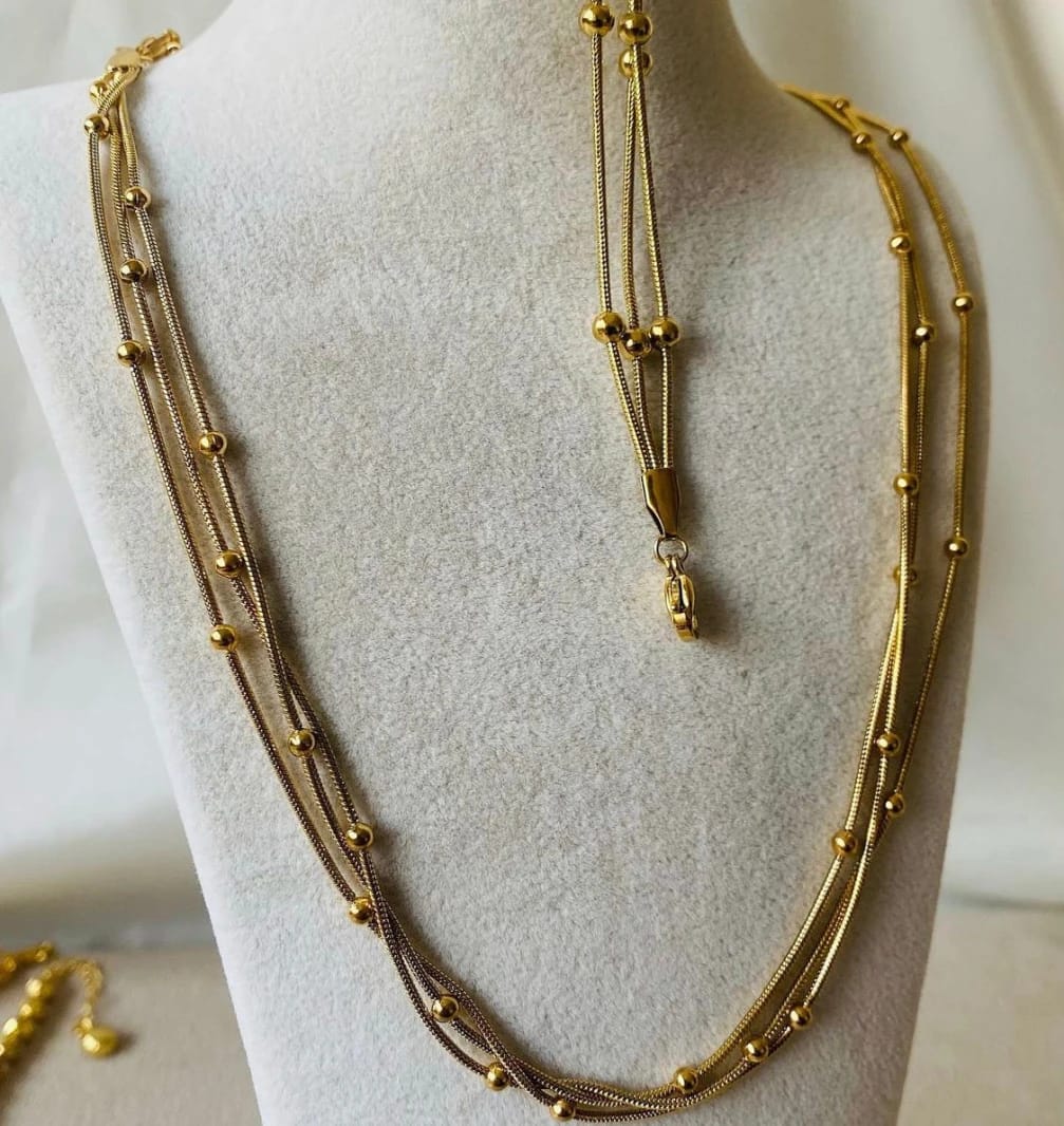 Golden Bead Necklace