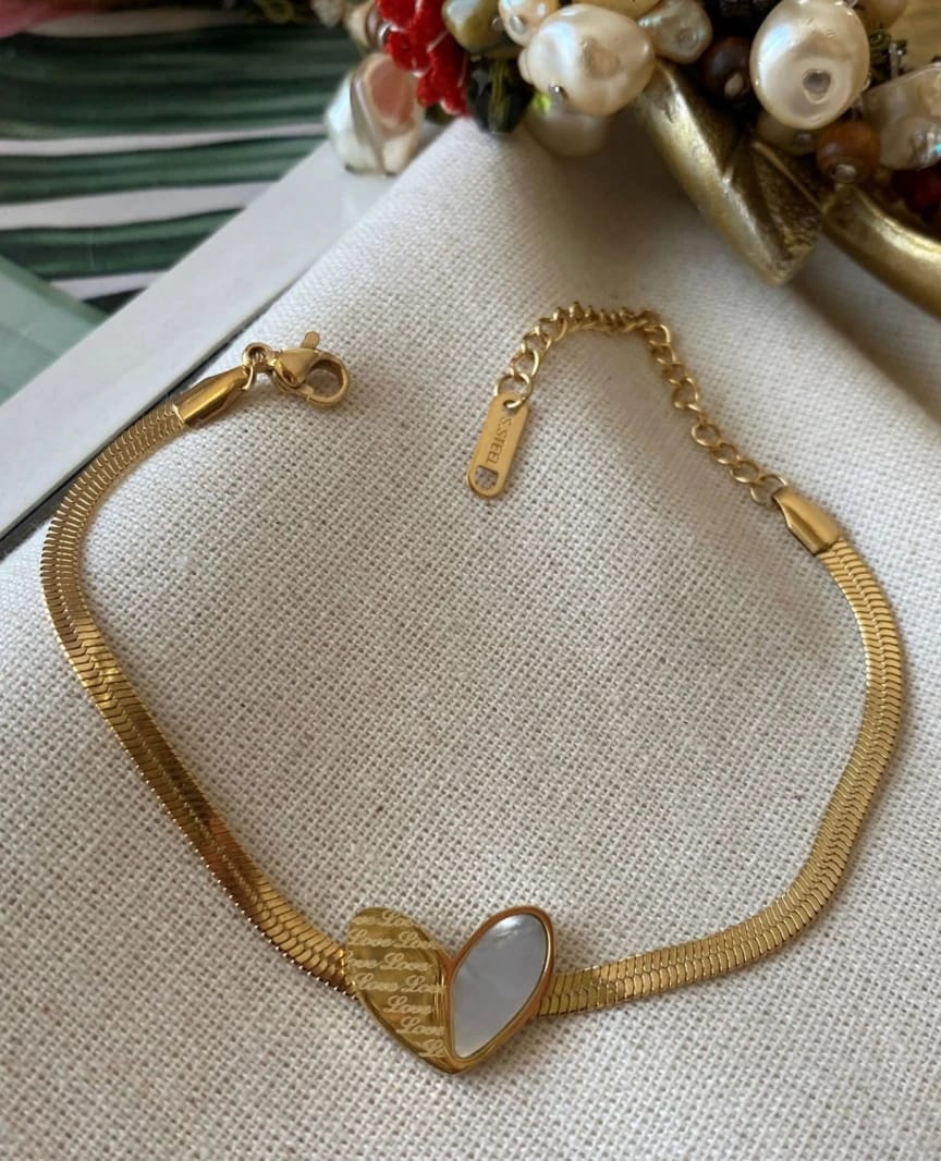 Gold Heart Bracelet