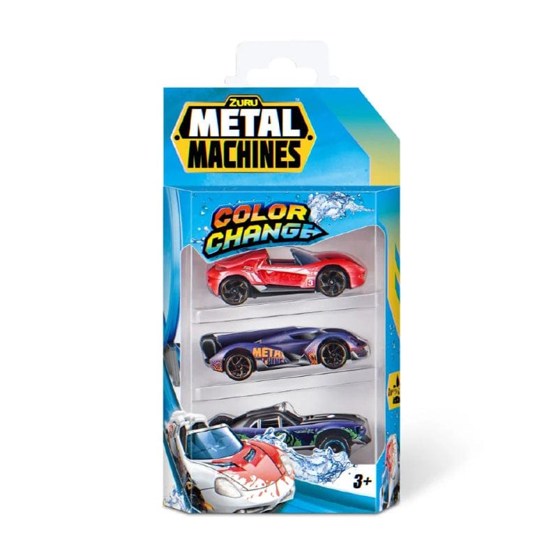 ZURU - Metal Machines Series 4 Color Changing Cars (3 Pack)
