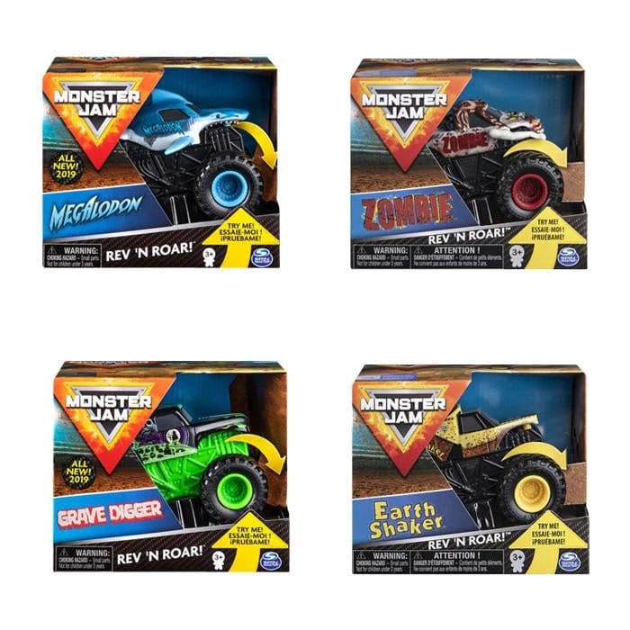 Spin Master Monster Jam 1:43 Rev 'n Roar Trucks