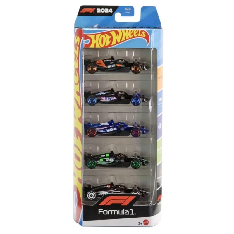 Hot Wheels - 1:64 Formula 1 Cars (5 Pack)