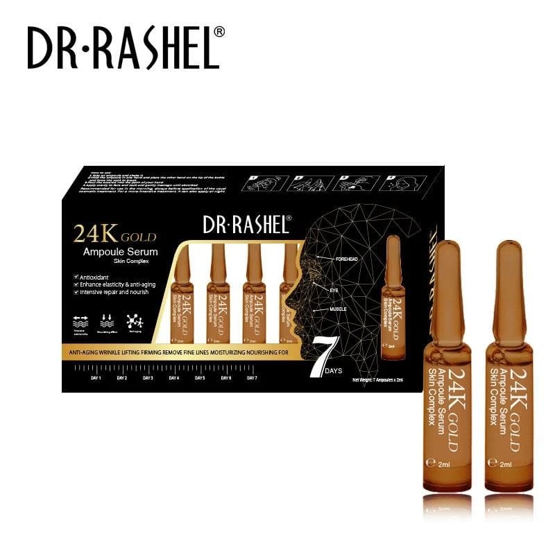 سيروم أمبولات الذهب عيار 24 من DR.RASHEL - علاج لمدة 7 أيام