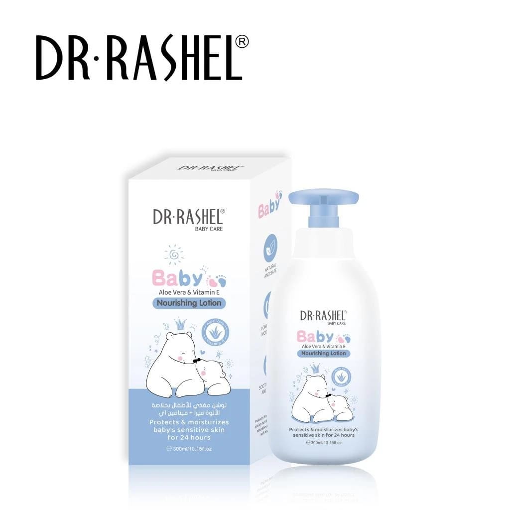 زيت تدليك الأطفال DR.RASHEL - بخلاصة الألوفيرا وفيتامين E