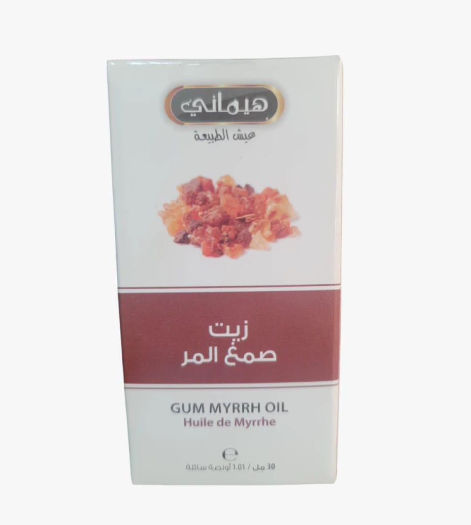 Hemani Natural Gum Myrrh Oil for Skin Care, Herbal Extract Soothing for Sensitive Skin and Irritation, Face and Body Cream