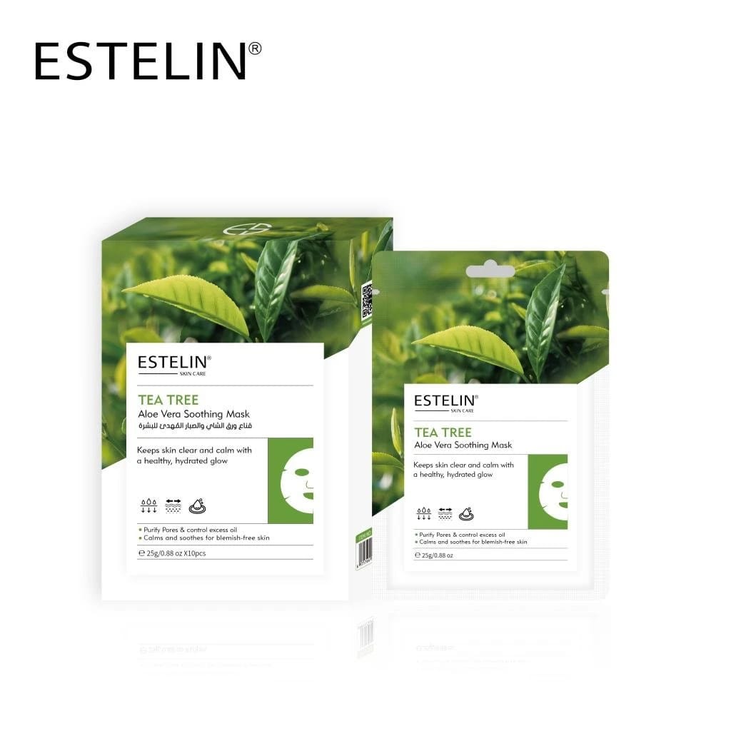 ESTELIN Tea Tree Aloe Vera Soothing Mask ES-0256