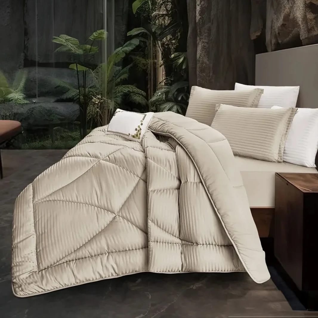 NEW MANILLA Twin Size Comforter Set – 4 Pieces, Beige