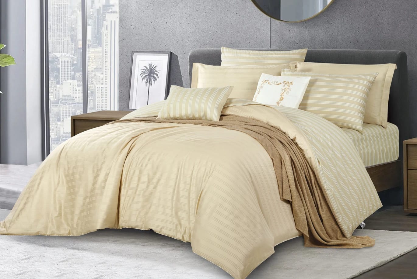 ALMA Hotel 100% Cotton Comforter Set, 10 PCS