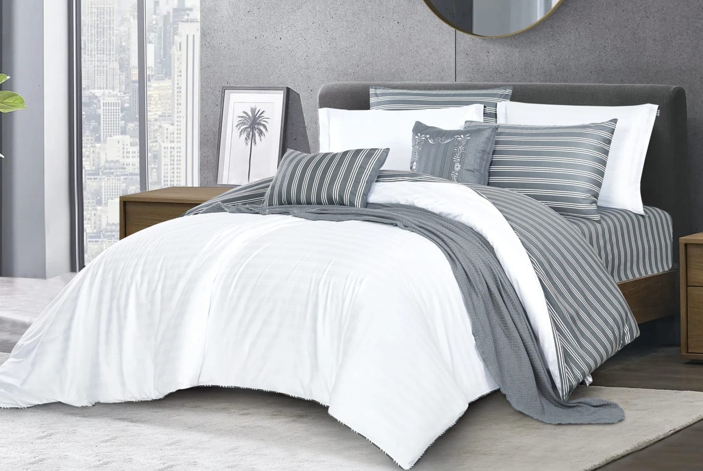 ALMA 100% Cotton Comforter Set, 10 PCS