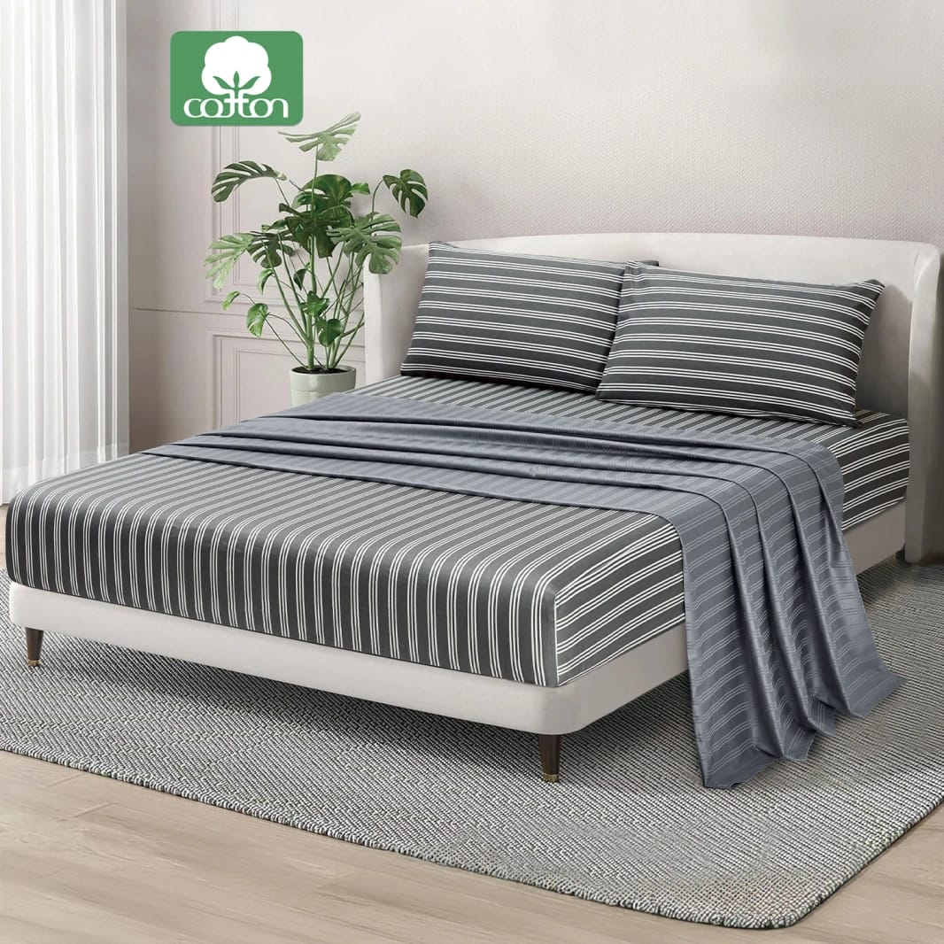 King Size Sheet Set (Fitted, Flat, 2 Pillow Cases)