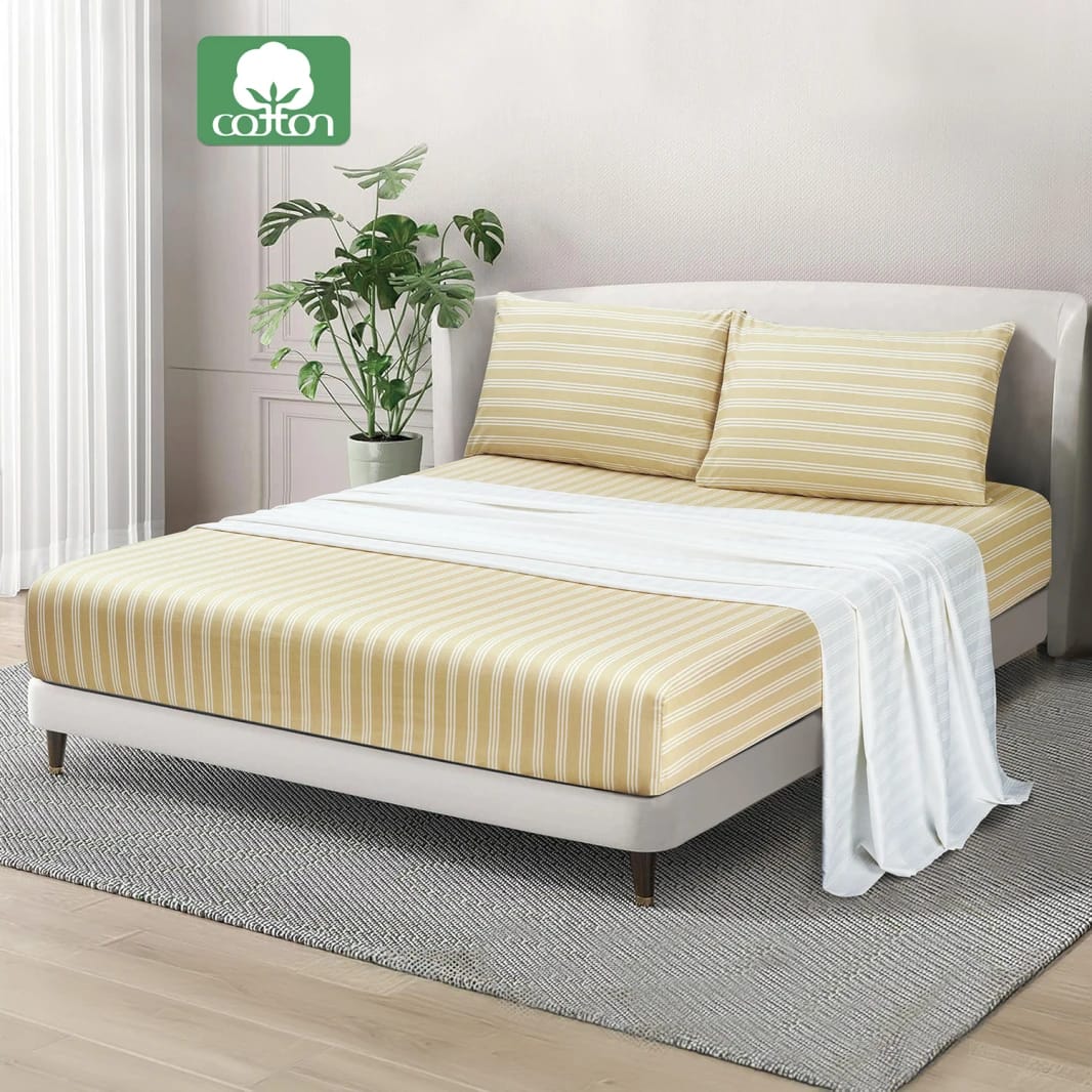 King Size Sheet Set (Fitted, Flat, 2 Pillow Cases)