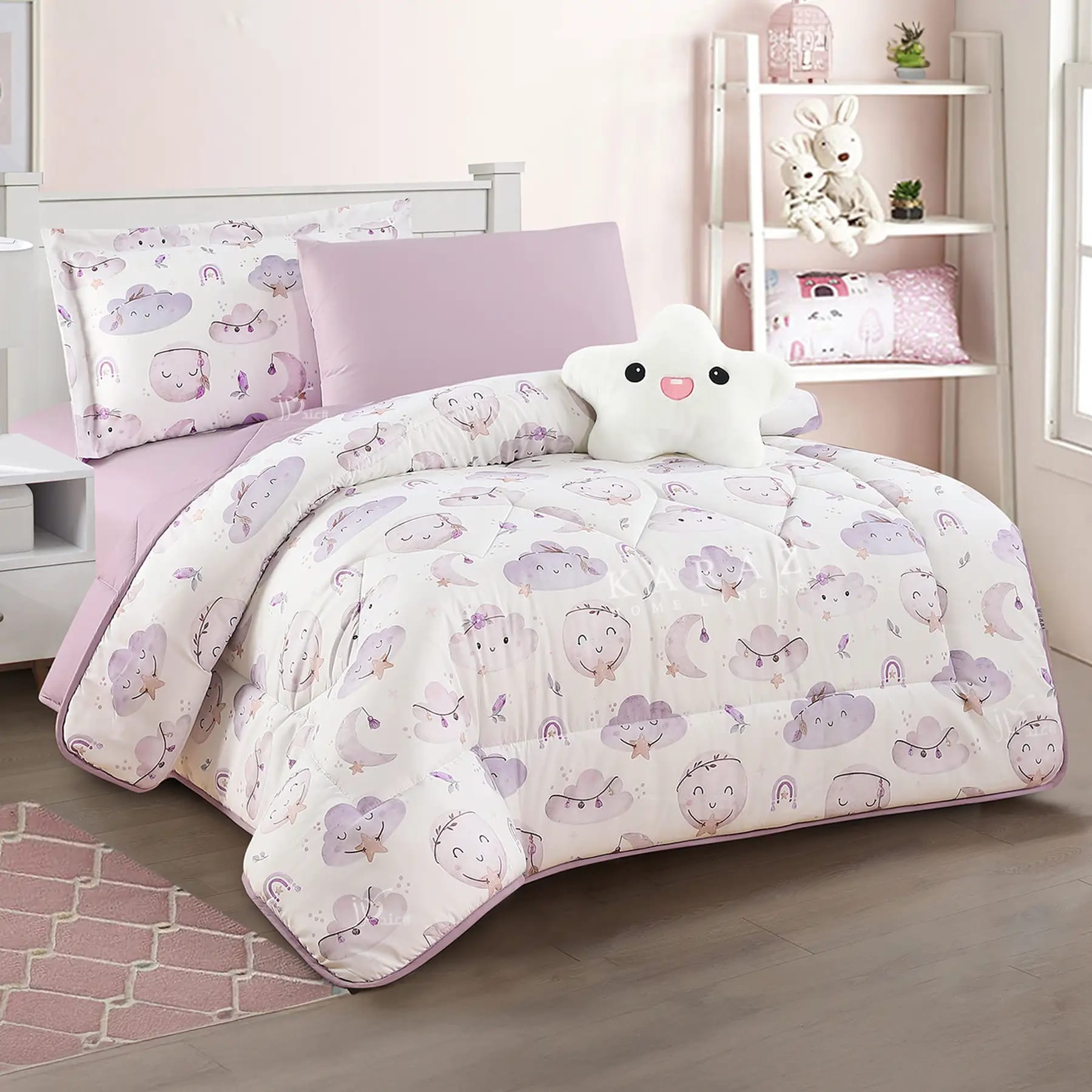 HOPE Twin Size Comforter Set - 5 Pieces