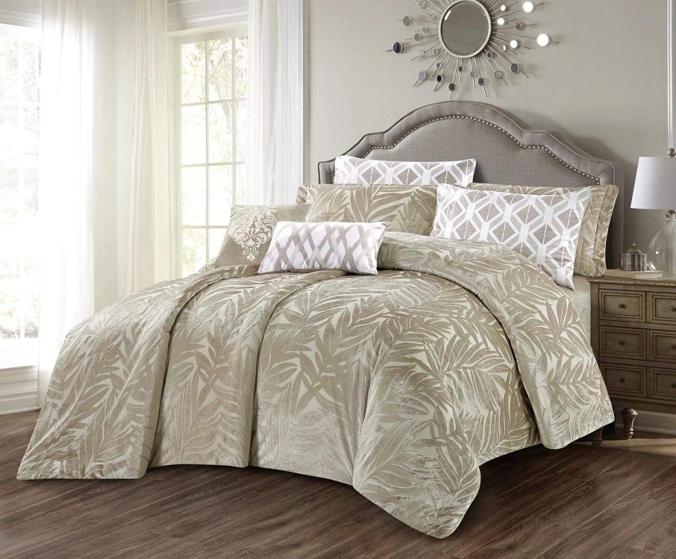 Jacquard Fur Comforter Set - Twin Size, 4 Pieces