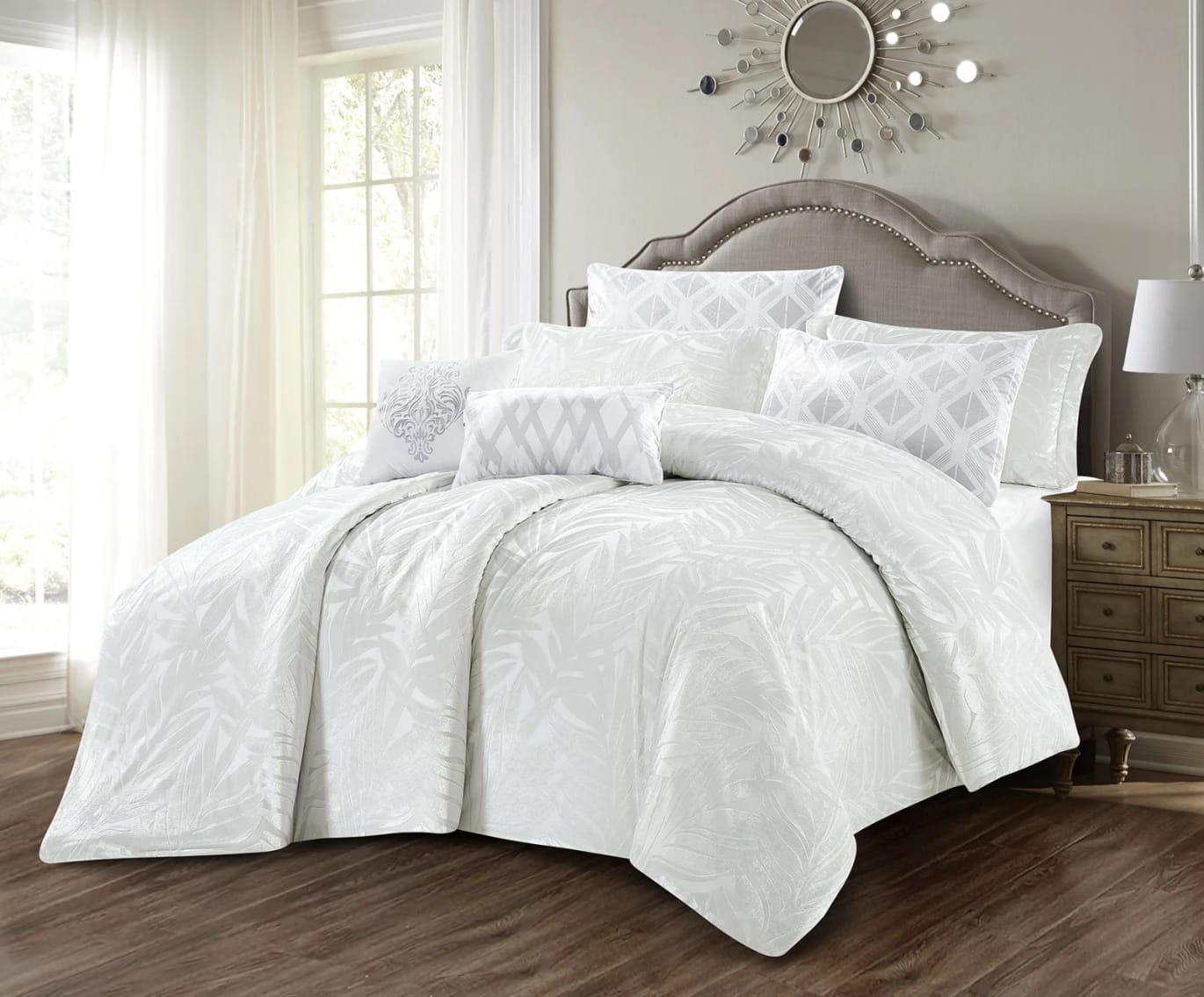 Jacquard Fur Comforter Set Twin Size 4 PCS