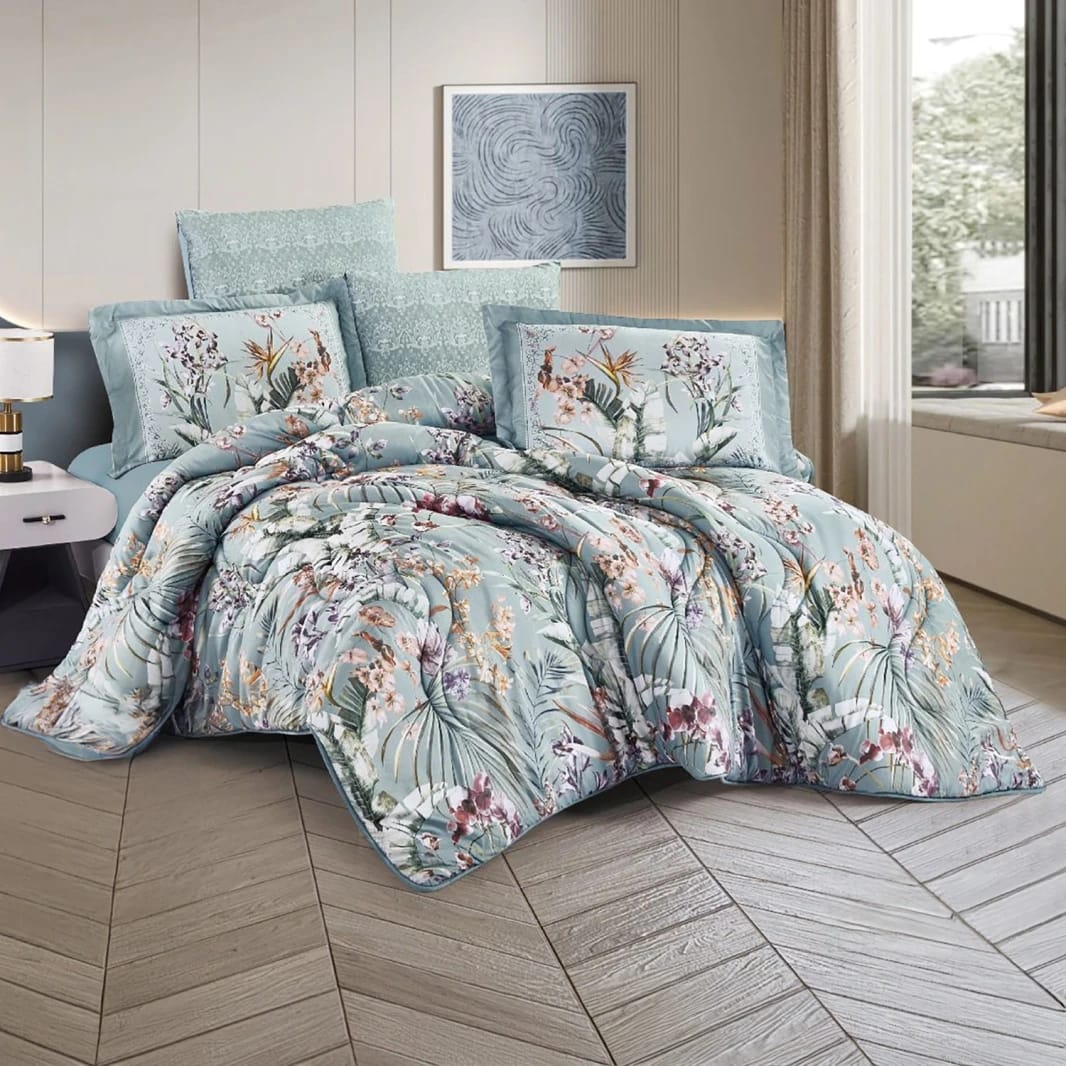 HALIMA Patterned Twin Comforter Set, 4 PCS