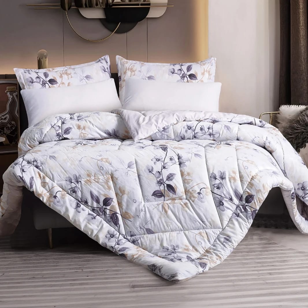 EMILY Patterned Twin Comforter Set, 4 PCS