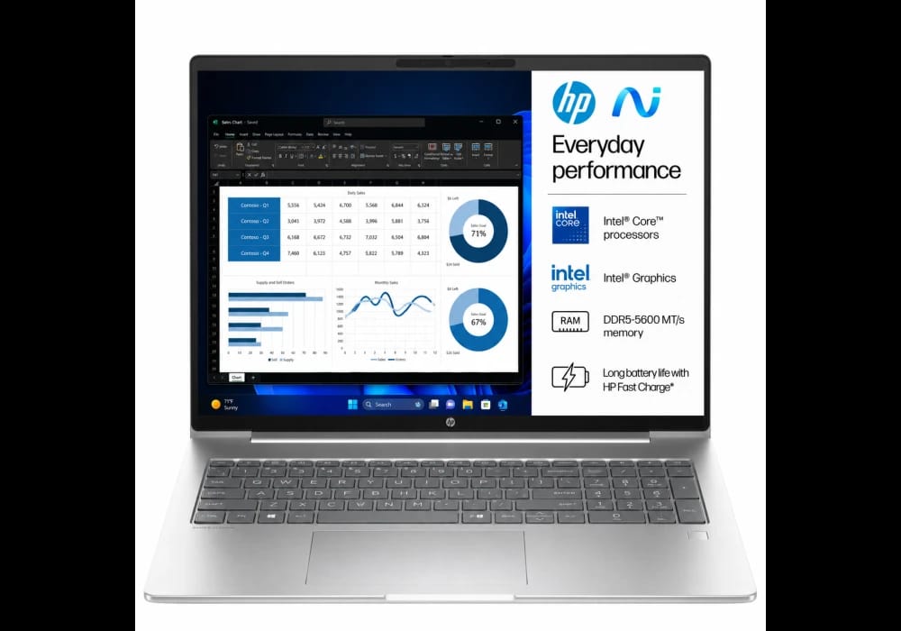 Business Laptop HP ProBook 4 G1iR with Intel® Core™ 7 150U, 16GB DDR5, 512GB SSD, 16" FHD+ IPS