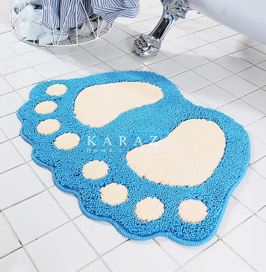 Bath Mat Soft Polyester Absorbent Anti-Slip 40x60cm