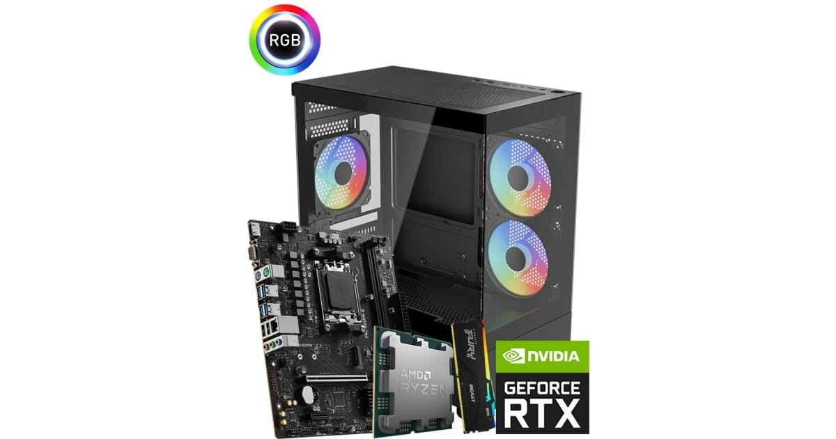 AMD RYZEN 5 7600, RTX 5050 8GB, 16GB RAM - Custom Build